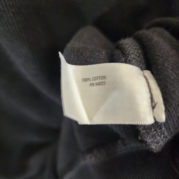 Old Navy‎ Thermal Sweater Mens XL Black Long Sleeve Crew Neck Patched Casual - Picture 5 of 8